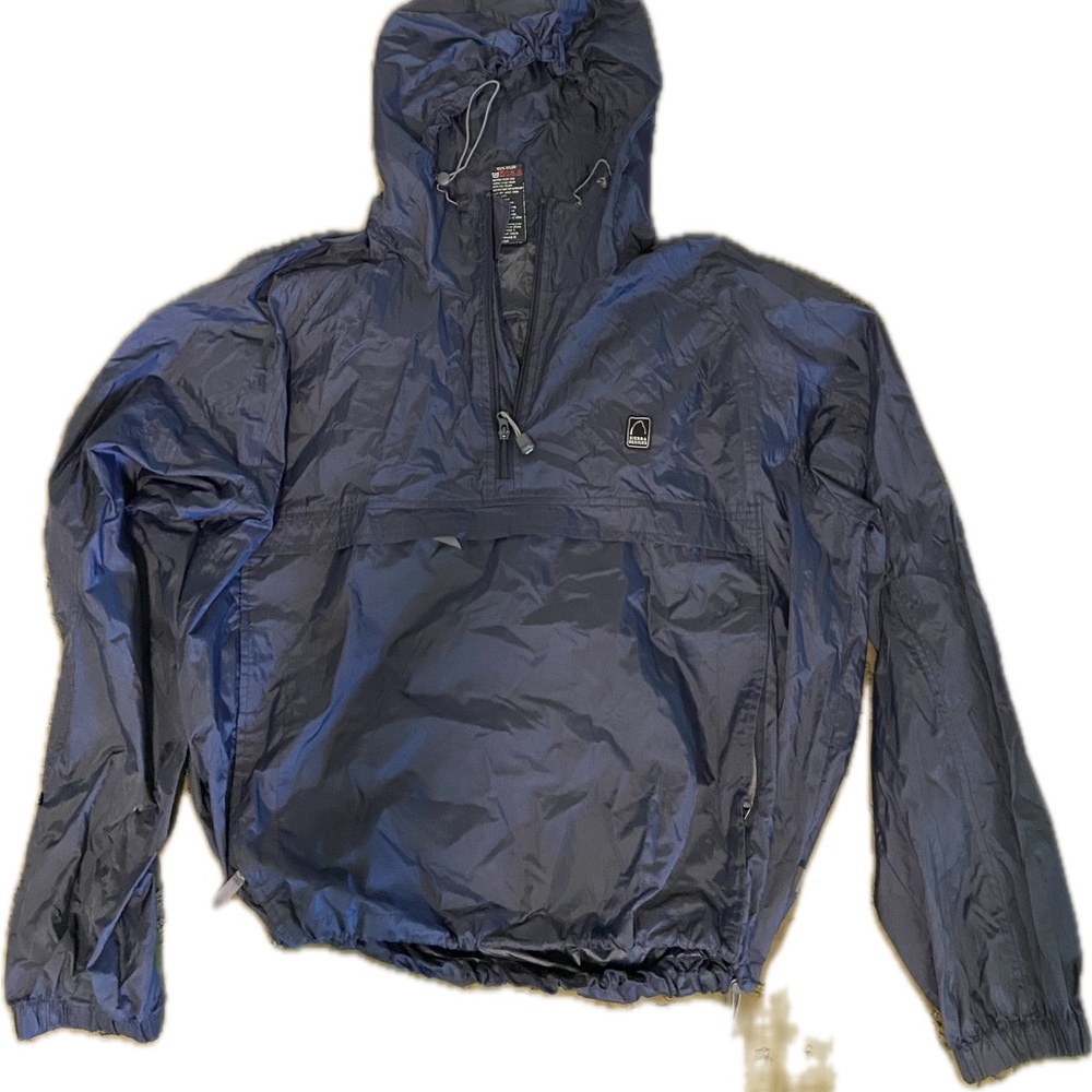 Navy Blue Windbreaker Jacket